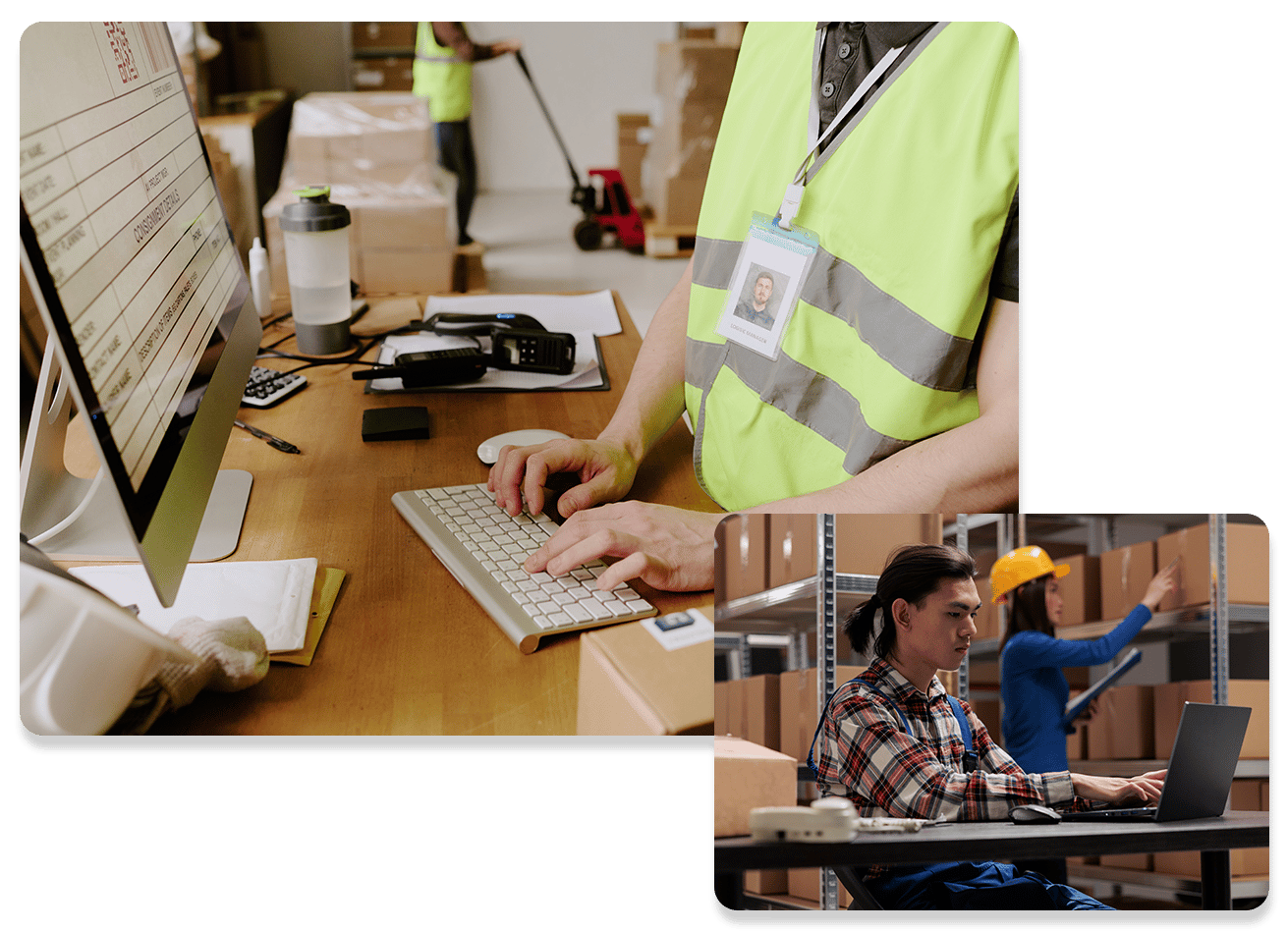 Supply Chain professional searching through messy data